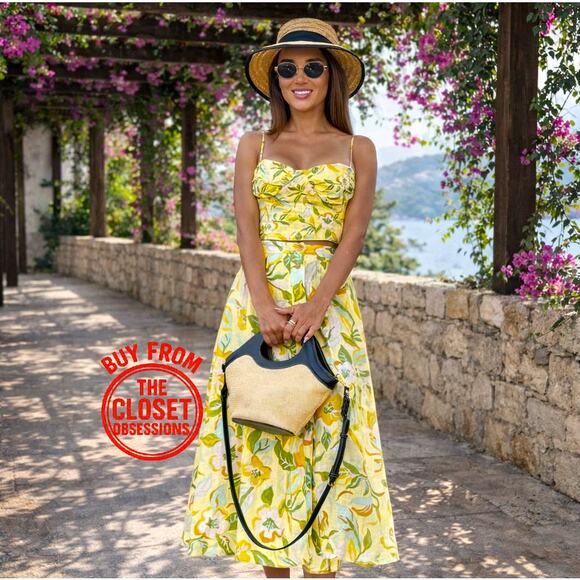 RARE!!! ZARA Co-Ord Set Floral Print Crop Top and Midi Skirt NWT - Picture 10 of 16